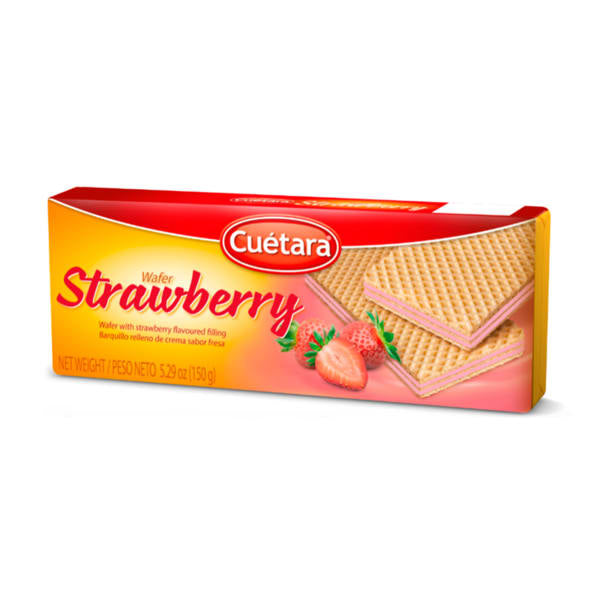 Bolachas Wafer Morango