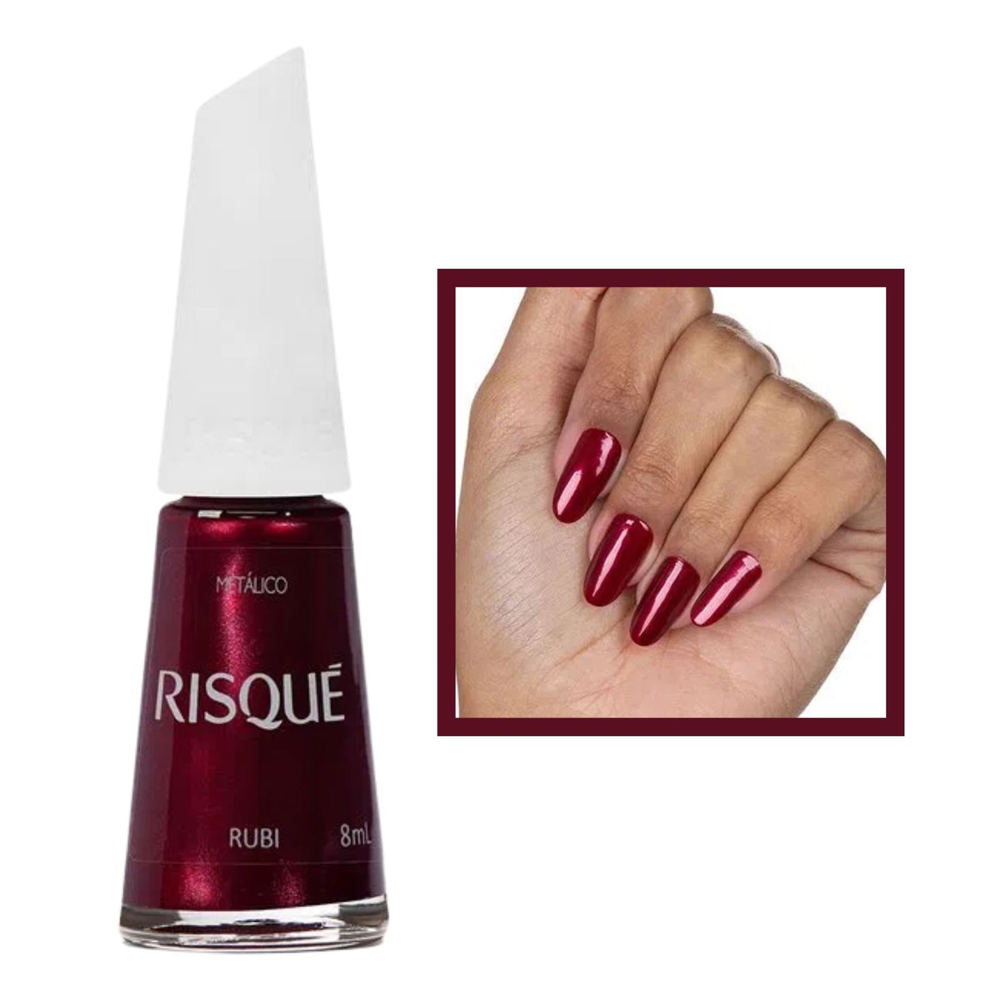 Esmalte Risque Metalico Rubi