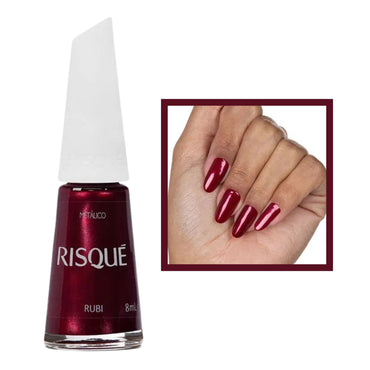 Esmalte Risque Metalico Rubi